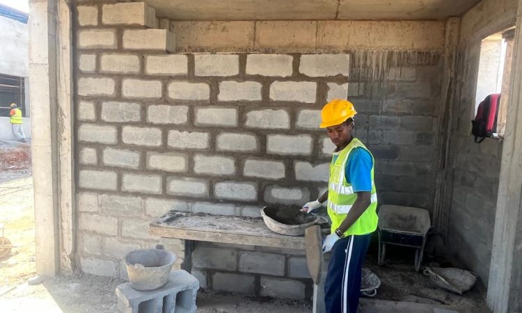 Block laying for Guard House