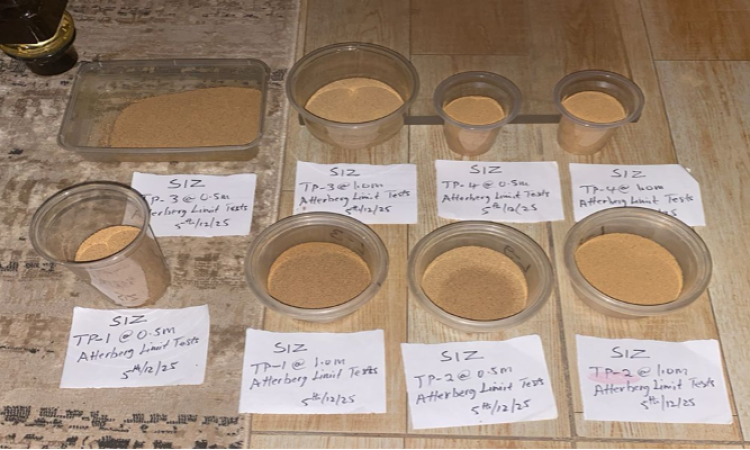 Prepared Atterberg Limit Test Samples
