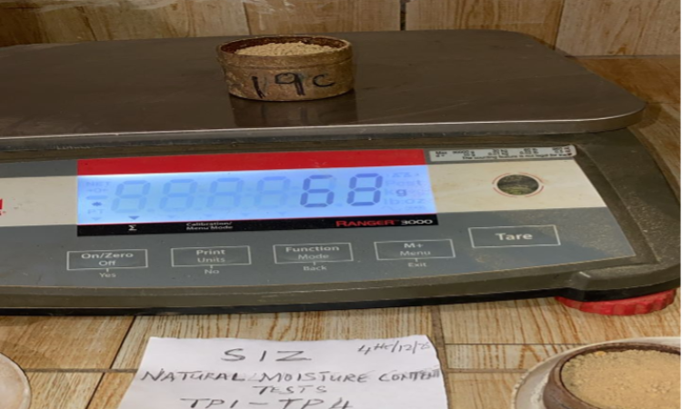 Weighing of Sample