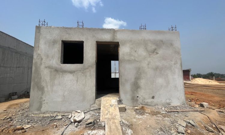 Guard house plastering